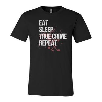 True Crime Watching True Crime Shows Jersey T-Shirt | Mazezy