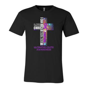 Ulcerative Colitis Awareness Christian Jersey T-Shirt | Mazezy