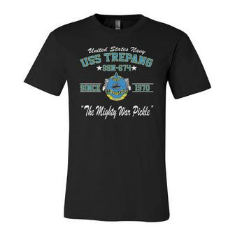 Uss Trepang Ssn-674 United States Navy Jersey T-Shirt | Mazezy
