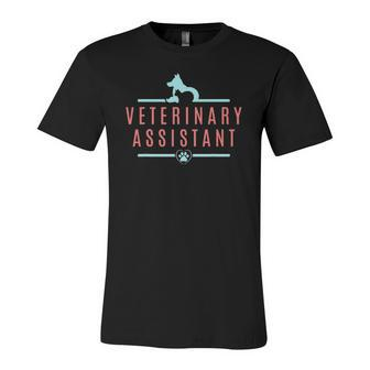 Veterinary Assistant Vet Tech Jersey T-Shirt | Mazezy
