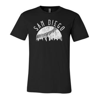 Vintage San Diego California Skyline Apparel Jersey T-Shirt | Mazezy