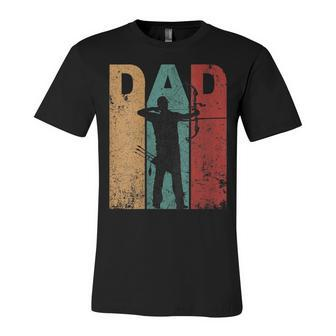 Womens Vintage Archery Dad Fathers Day Archer Daddy 4Th Of July Unisex Jersey Short Sleeve Crewneck Tshirt - Seseable