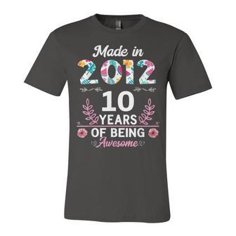 10 Years Old Gifts 10Th Birthday Born In 2012 Women Girls V2 Unisex Jersey Short Sleeve Crewneck Tshirt - Seseable