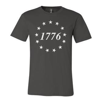 13 Stars & 13 Colonies Betsy Ross Flag 1776 Star Circle Jersey T-Shirt | Mazezy