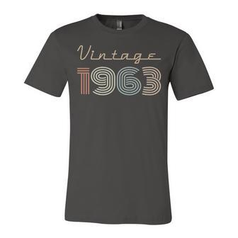 1963 Birthday Gift Vintage 1963 Unisex Jersey Short Sleeve Crewneck Tshirt - Seseable