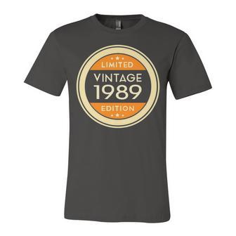 1989 Birthday 1989 Vintage Limited Edition Unisex Jersey Short Sleeve Crewneck Tshirt - Seseable