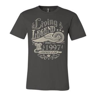 1997 Birthday Living Legend Since 1997 Unisex Jersey Short Sleeve Crewneck Tshirt - Seseable