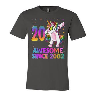 20 Year Old Unicorn Dabbing 20Th Birthday Girl Unicorn Party Unisex Jersey Short Sleeve Crewneck Tshirt - Seseable