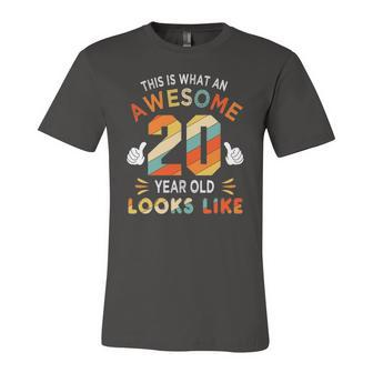 20Th Birthday For 20 Years Old Awesome Looks Like Jersey T-Shirt | Mazezy