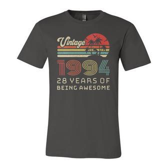 28 Years Old Birthday Vintage 1994 28Th Birthday Jersey T-Shirt | Mazezy