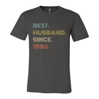 31St Wedding Anniversary Best Husband Since 1990 V2 Unisex Jersey Short Sleeve Crewneck Tshirt - Monsterry AU