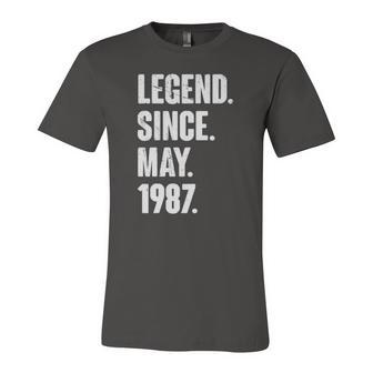 35 Years Old 35Th Birthday Legend Since May 1987 Jersey T-Shirt | Mazezy