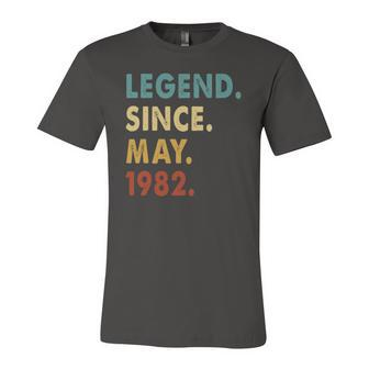 40 Years Old Legend Since May 1982 40Th Birthday Jersey T-Shirt | Mazezy