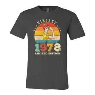 44Th Birthday 1978 Limited Edition Vintage 44 Years Old Jersey T-Shirt | Mazezy