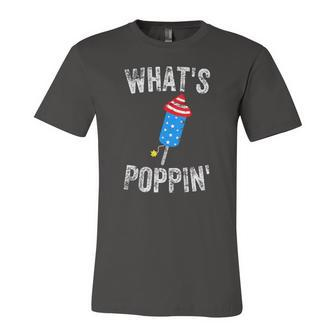 4Th Of July Summer Whats Poppin Firework Jersey T-Shirt | Mazezy