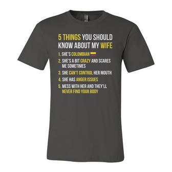5 Things You Should Know About My Colombian Wife Jersey T-Shirt | Mazezy