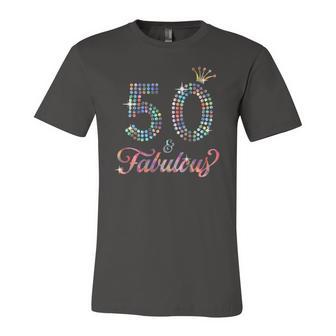 50 & Fabulous 1972 50Th Celebration For Ladies Jersey T-Shirt | Mazezy