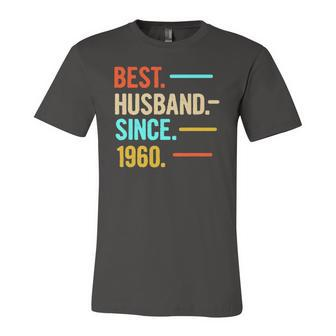 62Nd Wedding Anniversary Best Husband Since 1960 Husband Jersey T-Shirt | Mazezy