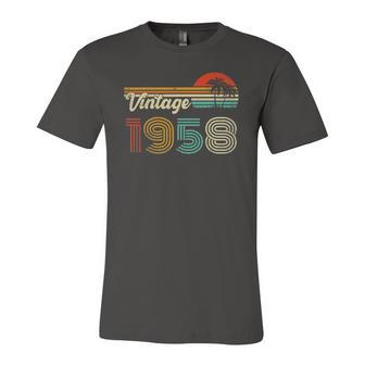 64 Years Old Vintage 1958 64Th Birthday Jersey T-Shirt | Mazezy