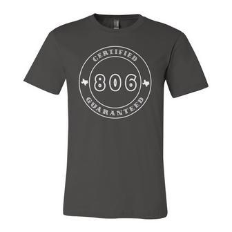806 Area Code Fun Amarillo Lubbock West Texas Jersey T-Shirt | Mazezy