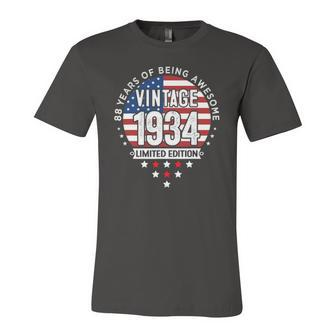 88 Years Old Vintage 1934 Limited Edition 88Th Birthday Jersey T-Shirt | Mazezy