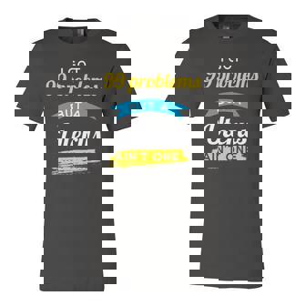 I Got 99 Problems But A Uterus Aint One Menstruation Jersey T-Shirt | Mazezy