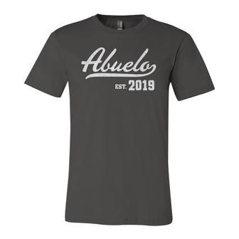 Abuelo Est 2019 Distressed Jersey T-Shirt | Mazezy