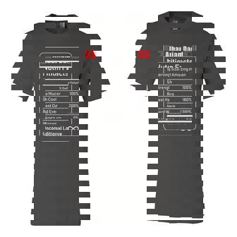 Albanian Dad Nutrition Facts Fathers Jersey T-Shirt | Mazezy