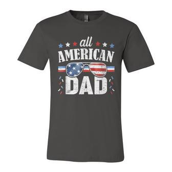 All American Dad 4Th Of July Fathers Day 2022 Unisex Jersey Short Sleeve Crewneck Tshirt - Seseable
