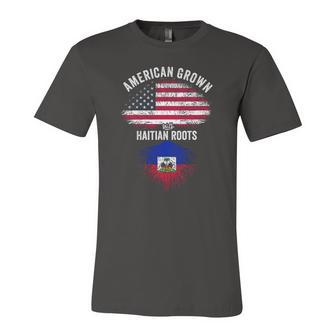 American Grown With Haitian Roots Usa Haiti Flag Jersey T-Shirt | Mazezy