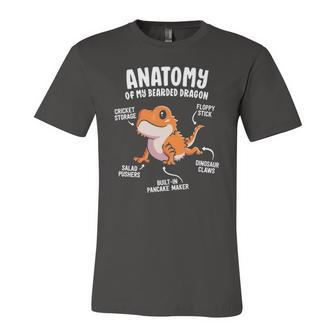 Anatomy Of A Bearded Dragon For Reptile Lover Jersey T-Shirt | Mazezy
