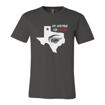 Anti Guns Cry And Pray For Uvalde Texas Jersey T-Shirt | Mazezy