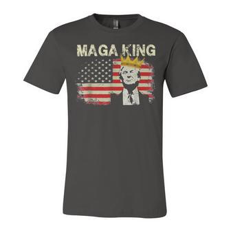 Anti Joe Biden Ultra Maga The Return Of The Great Maga King V2 Unisex Jersey Short Sleeve Crewneck Tshirt | Favorety