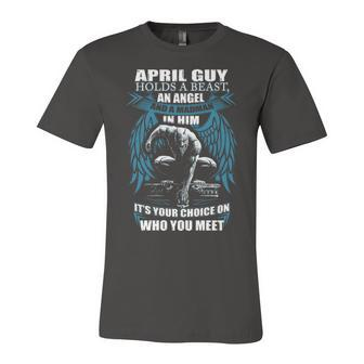April Guy Birthday April Guy Madman Unisex Jersey Short Sleeve Crewneck Tshirt - Seseable