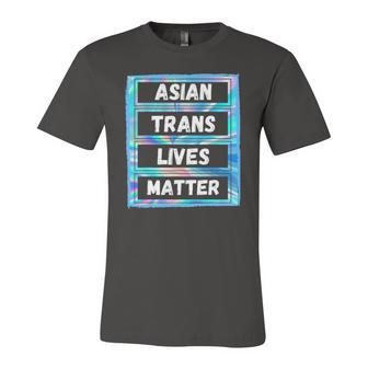 Asian Trans Lives Matter Lgbtq Transsexual Pride Flag Jersey T-Shirt | Mazezy