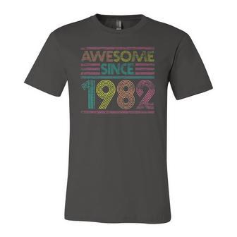 Awesome Since 1982 40Th Birthday 40 Years Old Jersey T-Shirt | Mazezy
