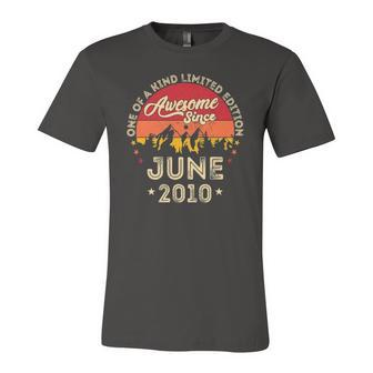 Awesome Since June 2010 Vintage 12Th Birthday Jersey T-Shirt | Mazezy