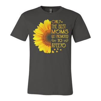 Ayeeyo Grandma Gift Only The Best Moms Get Promoted To Ayeeyo Unisex Jersey Short Sleeve Crewneck Tshirt - Seseable