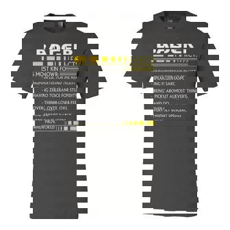 Badger Name Gift Badger Facts Unisex Jersey Short Sleeve Crewneck Tshirt | Seseable UK