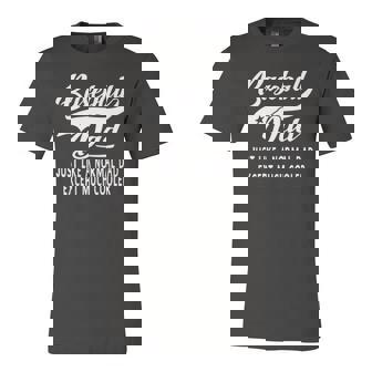 Baseball Dad Fathers Day Baseball Jersey T-Shirt | Mazezy