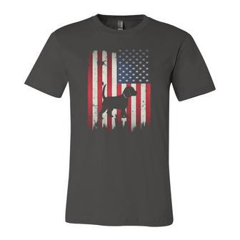 Beagle Dog Usa American Flag 4Th Of July Patriotic Jersey T-Shirt | Mazezy