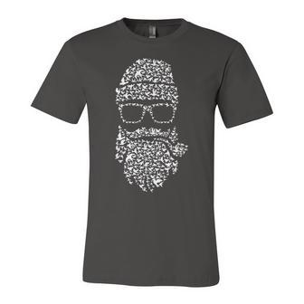 Bearded Mens Funny Bearded Beard Man Unisex Jersey Short Sleeve Crewneck Tshirt - Seseable