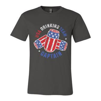 Beer Can Flag 4Th Of July Independence Day Unisex Jersey Short Sleeve Crewneck Tshirt - Monsterry AU