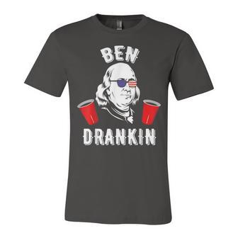 Ben Drankin Benjamin Sunglasses 4Th Of July Unisex Jersey Short Sleeve Crewneck Tshirt - Seseable