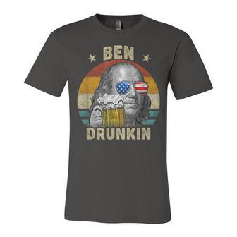 Ben Drankin Drunking Funny 4Th Of July Beer Men Woman V2 Unisex Jersey Short Sleeve Crewneck Tshirt - Seseable