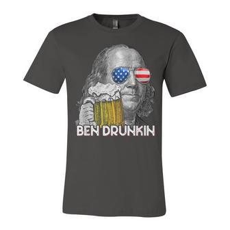 Ben Drankin Drunking Funny 4Th Of July Beer Men Woman V4 Unisex Jersey Short Sleeve Crewneck Tshirt - Seseable