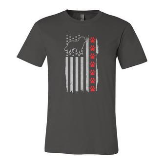 Bernese Mountain Dog American Flag 4Th Of July Patriotic Dog Jersey T-Shirt | Mazezy