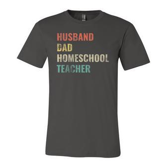 Best Dad Husband Homeschool Teacher Jersey T-Shirt | Mazezy