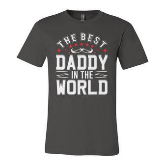 The Best Daddy In The World Father Dad Fathers Day Jersey T-Shirt | Mazezy