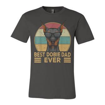 Best Dobie Dad Ever Doberman Dog Owner Unisex Jersey Short Sleeve Crewneck Tshirt - Monsterry